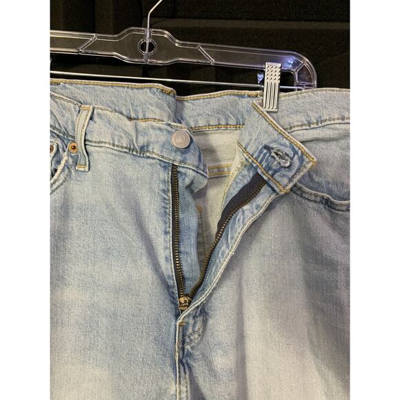 Men’s Levis 511 Jeans 38Wx30L Light Blue Distressed Denim - Picture 6 of 8